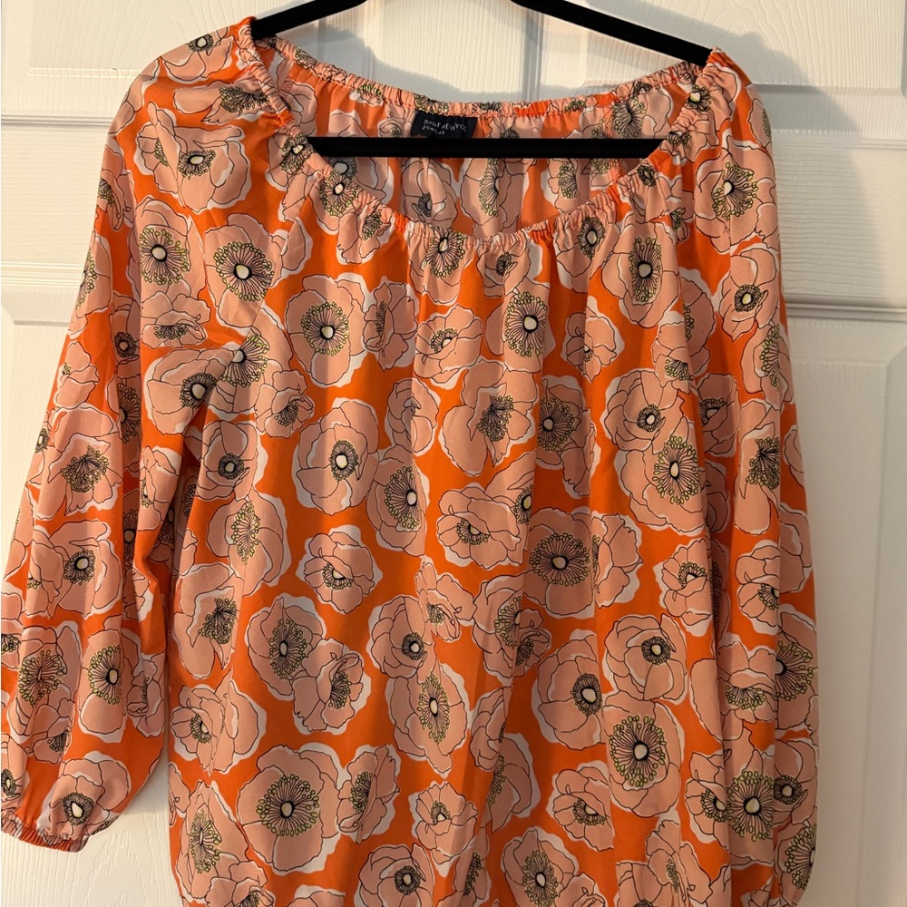 Floral Orange Women's Top